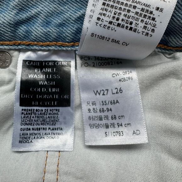 Levi's 501 Original Cropped Women's Jeans size 27 x 26 Ojai Luxor Ra - Picture 6 of 10